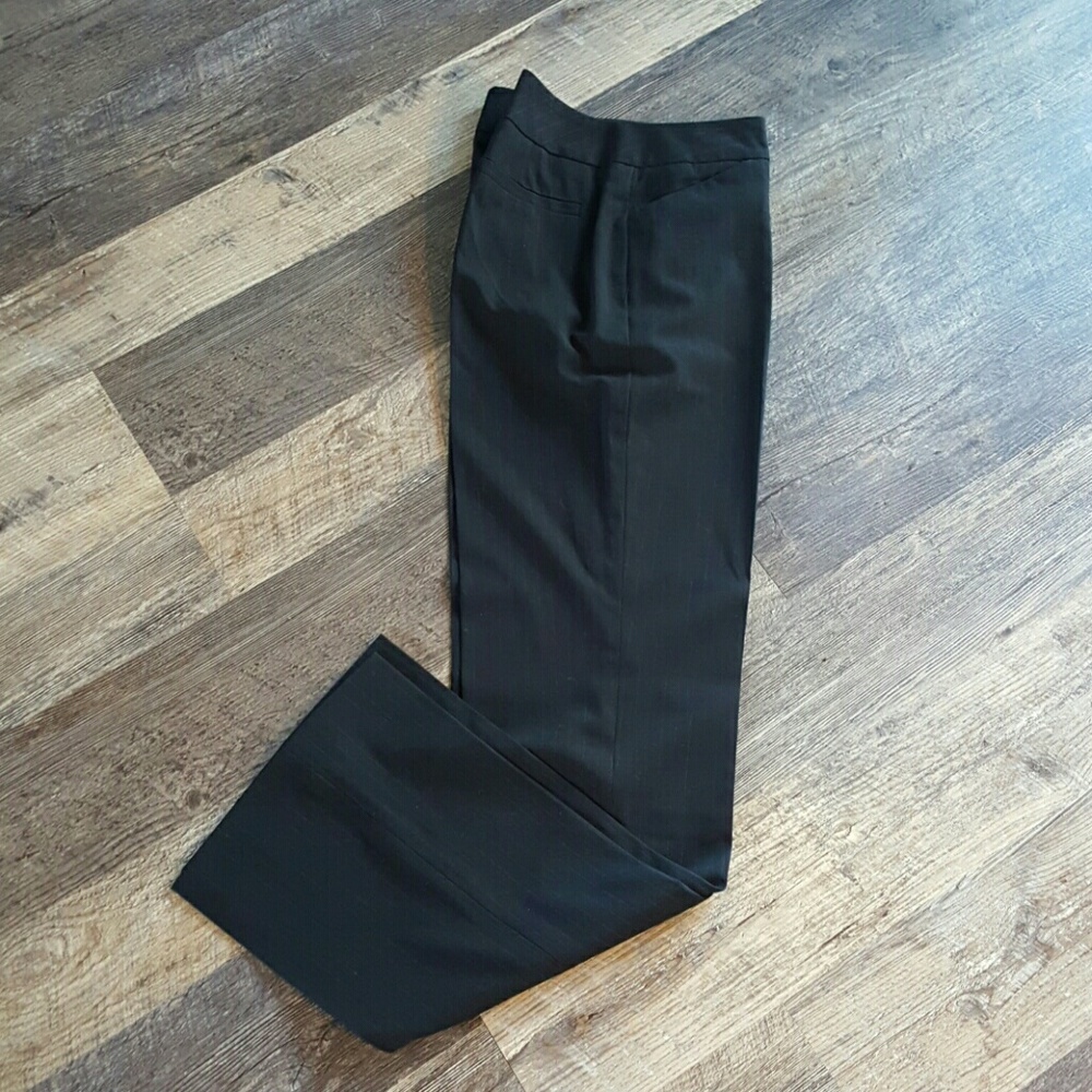 Calvin Klein women dress pants black strips size 4 casual office classic